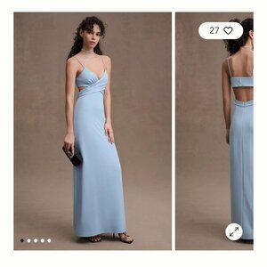 BHLDN Blue Livy Cut Out Wedding Guest/Bridesmaids dress